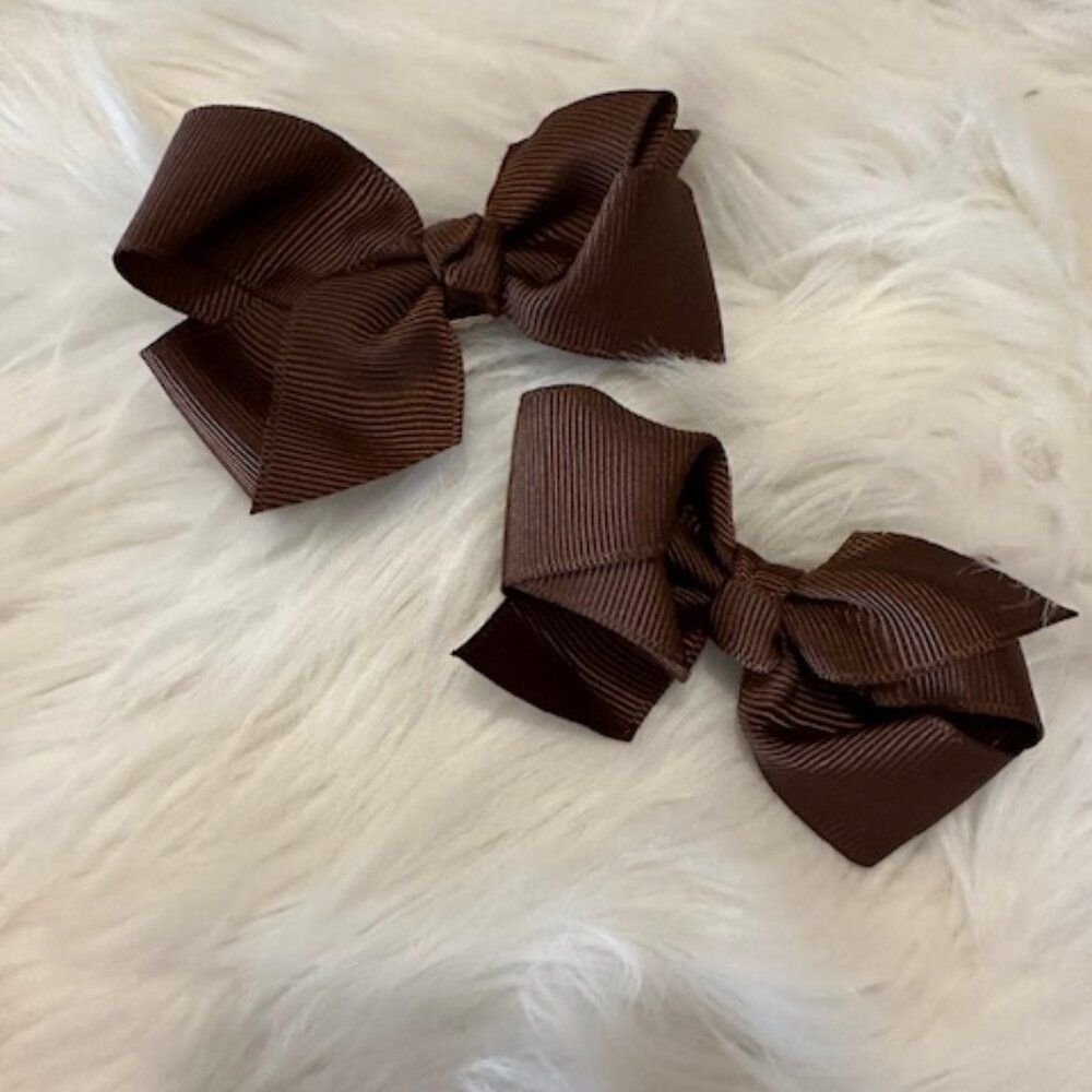 SET of Root Beer Boutique Bows 7694 handmade Boutique NWT